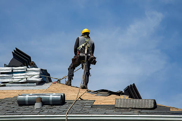 Professional Roof Replacement technician working in Southold, NY